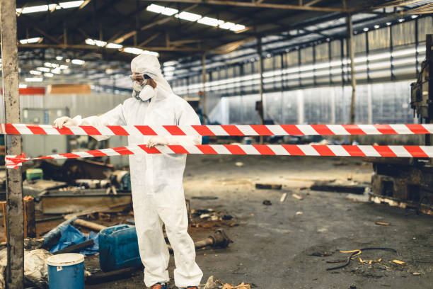 Professional Sewage Cleanup technician working in Tracy, MN